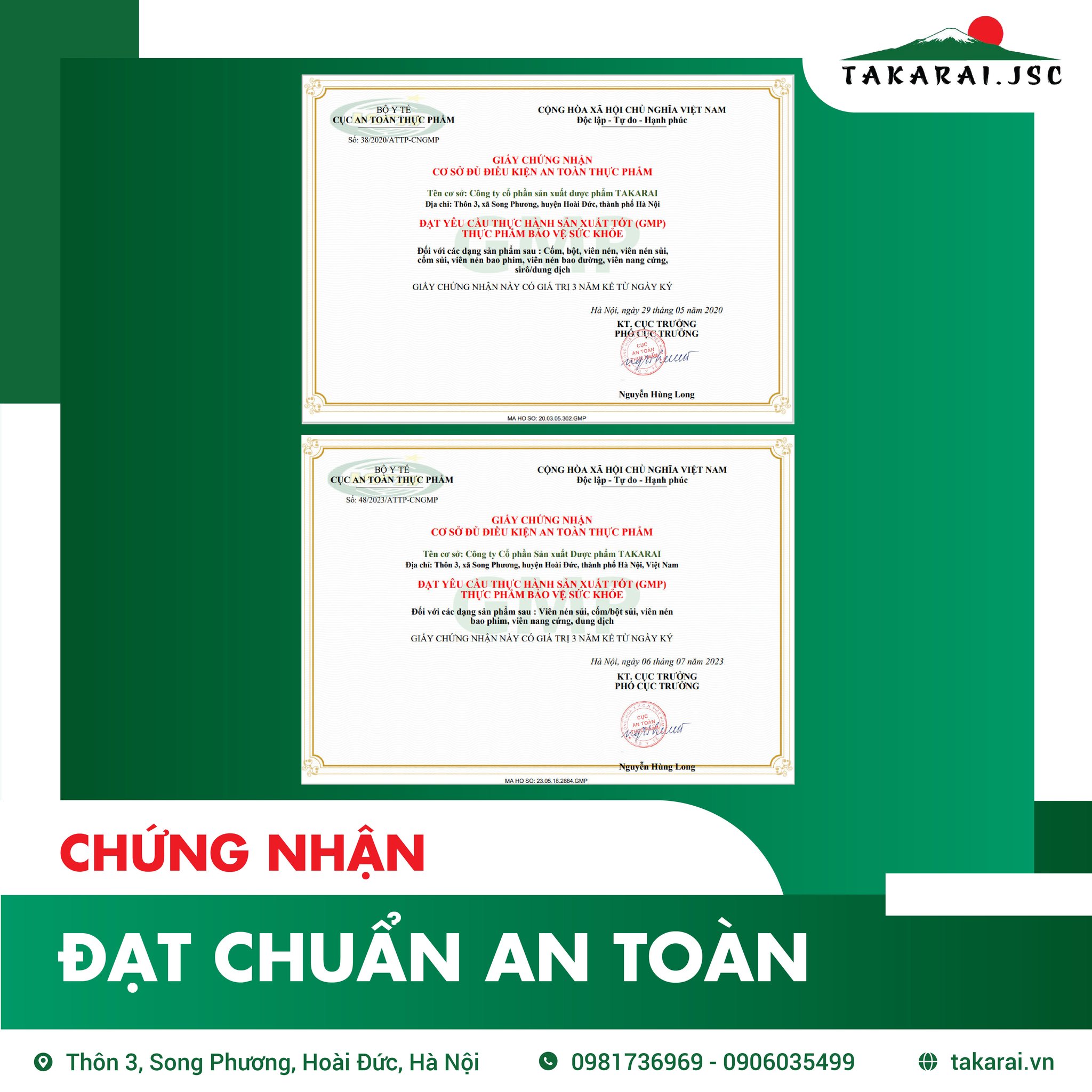 Nhà máy dược phẩm Takarai - Chất lượng tạo nên sự uy tín